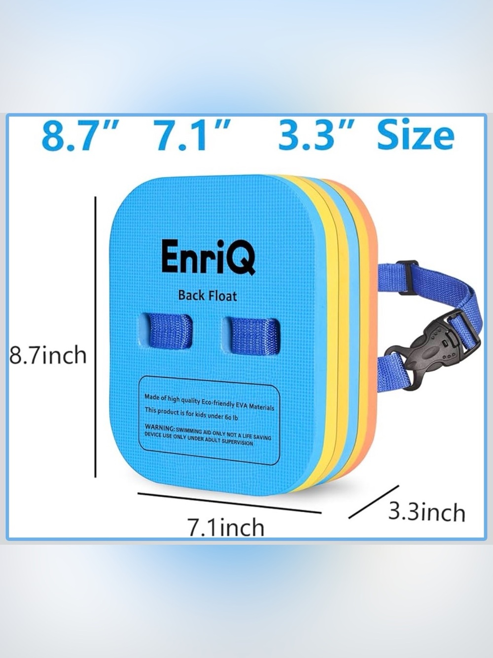 Kids Back Float Swim Training Device / Pool Bubble